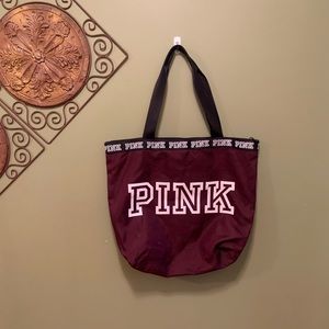 Pink Victoria Secret tote bag